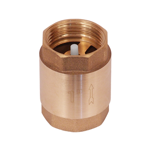 Обратный клапан JEMIX BRV-1 Ø 1 дюйм с ПЛАСТИКОВЫМ клапаном, без фильтра.