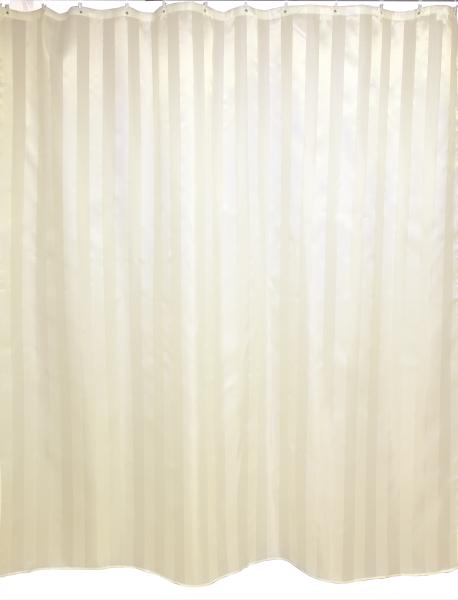 Штора для ванной комнаты Zalel YQL 3 180x200 см полиэстер, бежевая, пустота