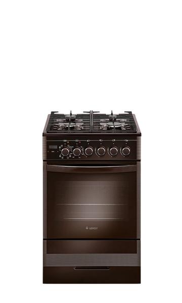 Плита кухонная газо-электрическая GEFEST 5502-03 0045 коричневая