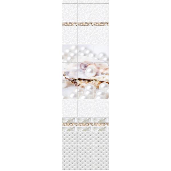 Панель стеновая 2,7х0,25м "Жемчужина (декор)" 8мм ( комплект 3шт)