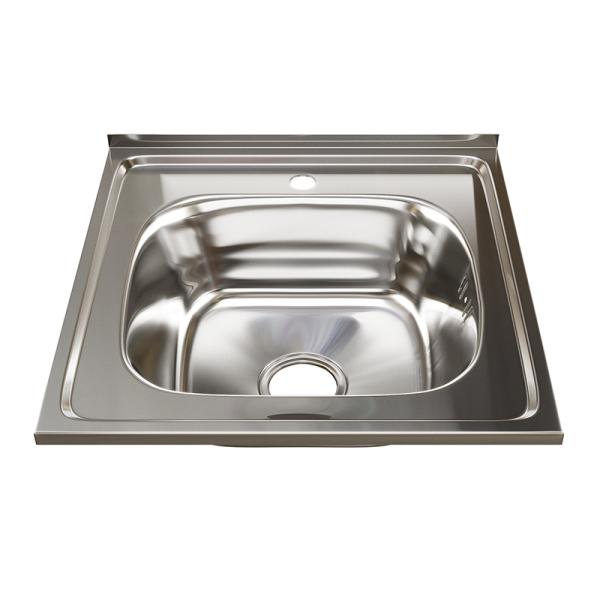 Мойка кухонная Mixline квадратная 50x50 см, нерж. сталь, глянцевая, 527973