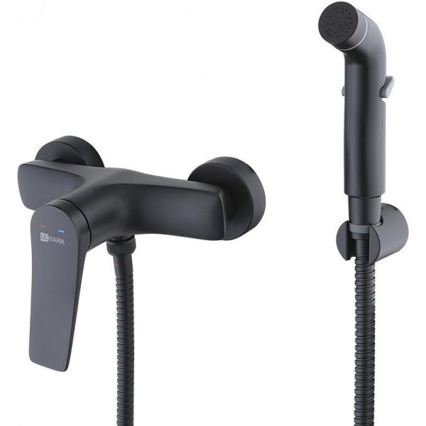 Смеситель для душа с гигиеническим душем Lemark Bronx LM3718BL