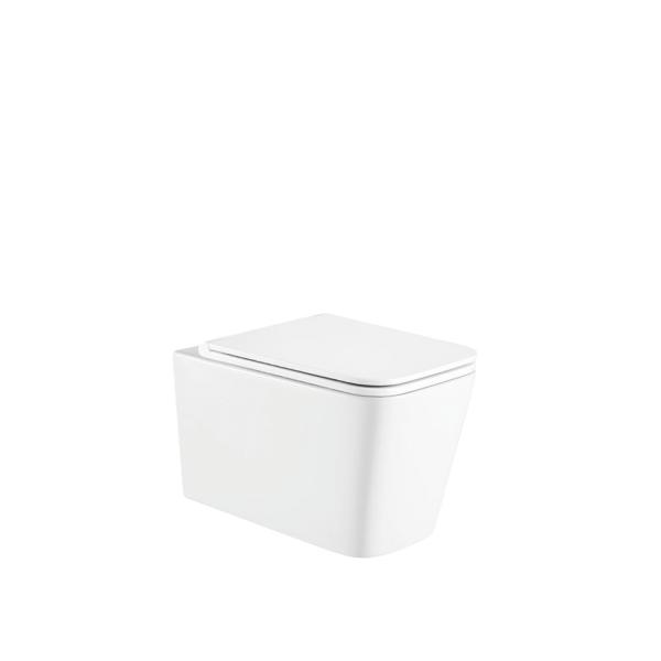 Унитаз подвесной Hydroom Qubo HD-057PT безободковый, сиденье с микролифтом, смыв торнадо