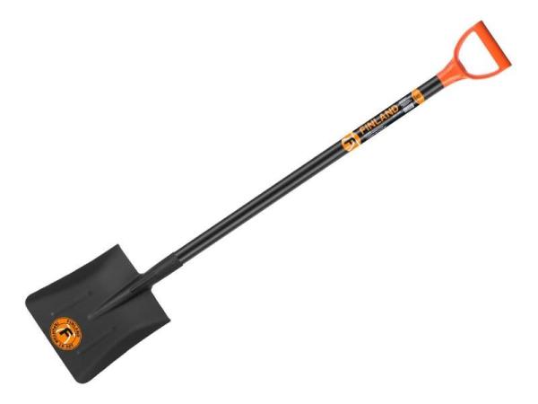 Лопата FINLAND совковая с ребрами жестк. ,с черенком  (1467-Ч) (FINLAND)