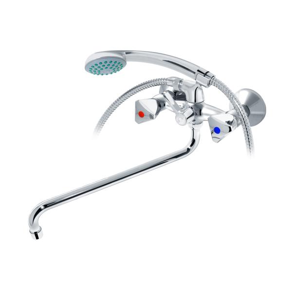 Смеситель для ванны Varion Лазер 7012362 длинный излив s-образный ...