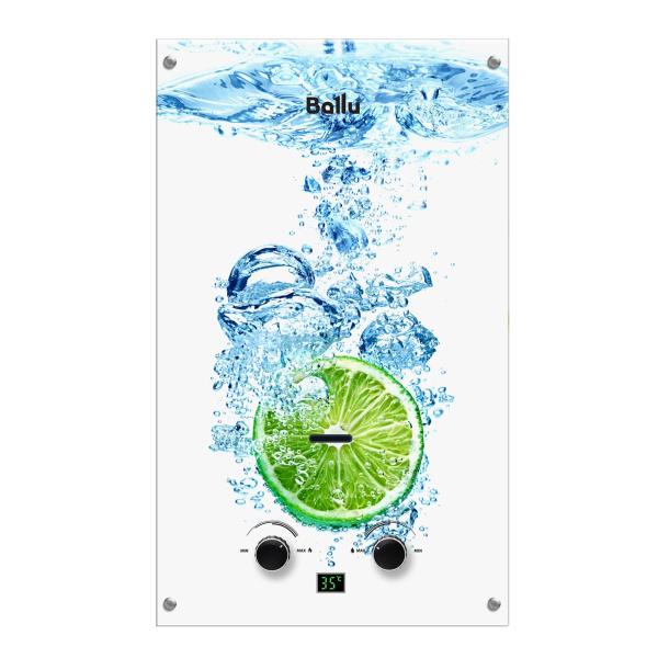 Водонагреватель газовый проточный Ballu GWH 10 Fiery Glass Lime, НС-1584733