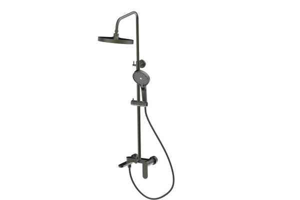 Душевая система Avrora Rumy AV5940GM оружейная сталь