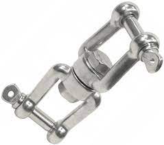 Вертлюг вилка-кольцо 10мм А4&М8255-4-10А