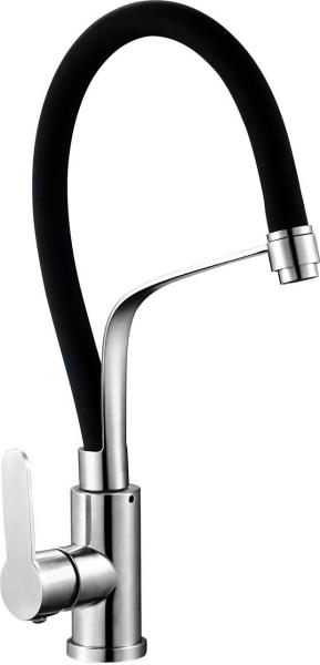 Смеситель для кухни Zegor гибкий излив SAP4-D097 черный