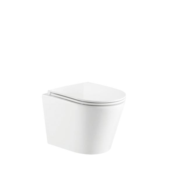 Унитаз подвесной Hydroom Tetra HD-053PT3 безободковый, сиденье с микролифтом, смыв торнадо