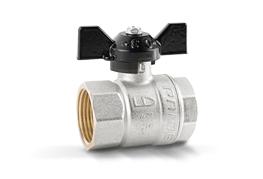 Кран шаровой для воды 1" Г-Г-Б LD Pride латунь никелированная (12)