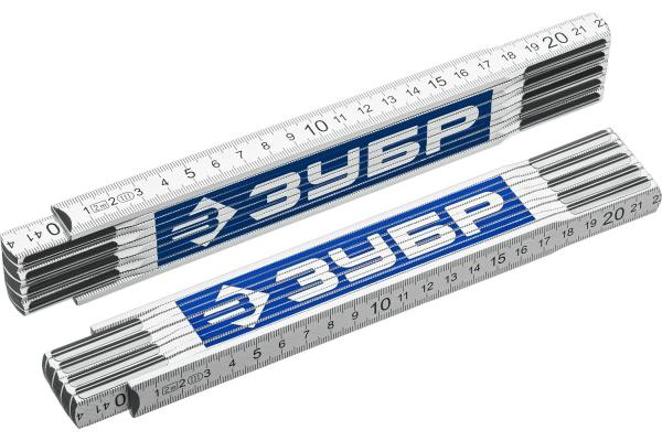 Метр складной деревянный, усиленный, 2 м, ЗУБР