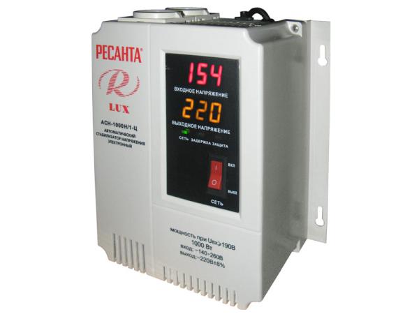 Стабилизатор напряжения Ресанта АСН-1000 Н/1Ц LUX(навесной)