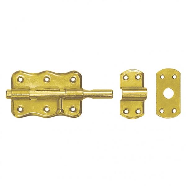 Задвижка декоративная с круглым ригелем,100*65 мм