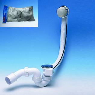 Трап для ванны MC"ALPINE MRB2C-PB 1 1/2" полуавтомат