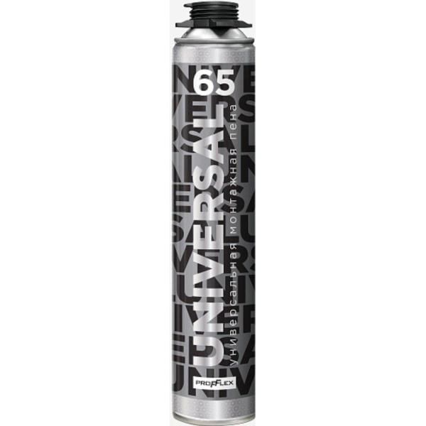 Пена монтажная профессиональная Universal 65, 850 мл, всесезонная, Profflex