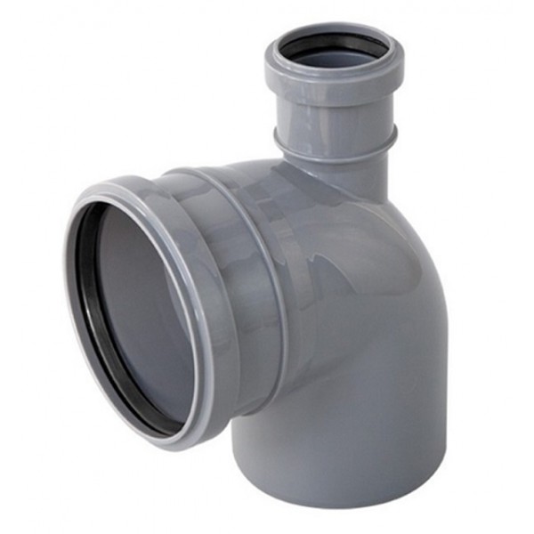 Отвод с фронт. патрубком (выход вверх) 110/50*87'