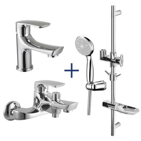 Комплект смесителей 3 в 1 Lemark Shape LM1780C