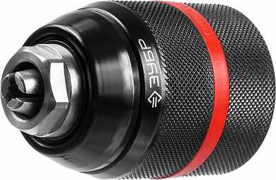 Патрон ударный быстрозажимной ЗУБР "ПРОФИ" 13мм, посад.резьба 1/2", фиксатор зажима сверла  (29072-13-1/2_z02)