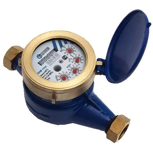 Счетчик воды мокроходный СВКМ-15 ХК с КМЧ, Gerrida