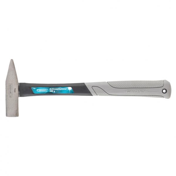 Молоток слесарный  300гр ,квадрат. боек, фибергл.обрез. рукоятка(10273) (Gross)