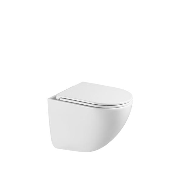 Унитаз подвесной Hydroom Luma HD-093PT безободковый, сиденье с микролифтом, смыв торнадо