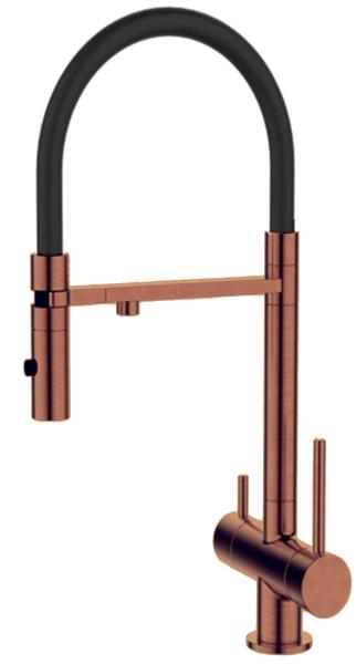 Смеситель для кухни DQ Kitchen под фильтр DA1462502Rose, розовое золото