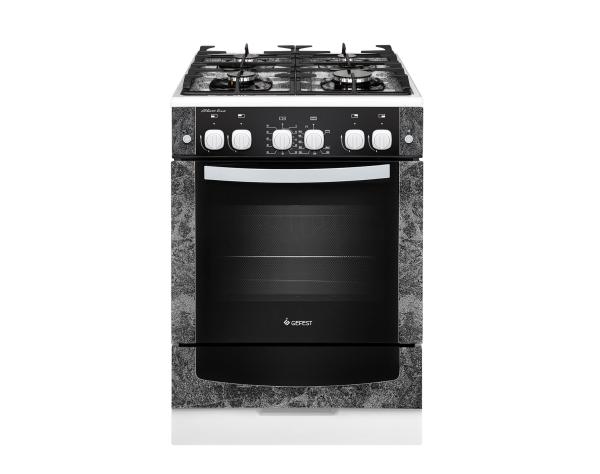 Плита газовая Gefest ПГ 6500-02 0113, черная, 60 см