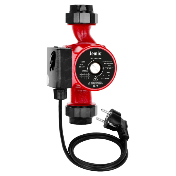 Насос циркуляционный Jemix ЦН 32/4, 180 мм, с гайками