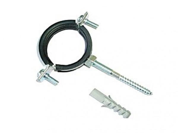 Кронштейн (хомут со шп.)стальной с рез. упл. 25-28 (3/4")