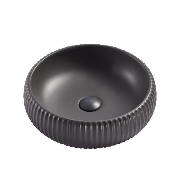 Раковина накладная EvaGold A544CDGRM 42x42 см, серая EG090033