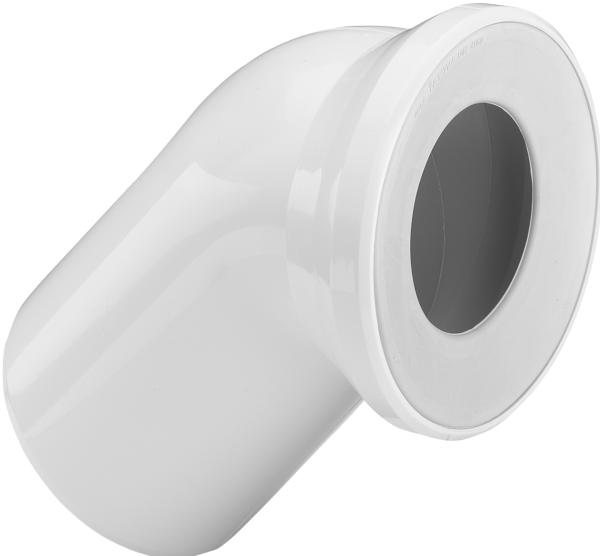 Труба фановая под углом Viega, 110х45 град. (модель 3812)