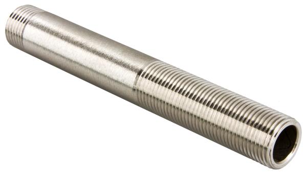 Сгон удлиненный 1/2" х 1/2"  х 80 н.р-н.р. Valtec 653 латунь никелированная (10)