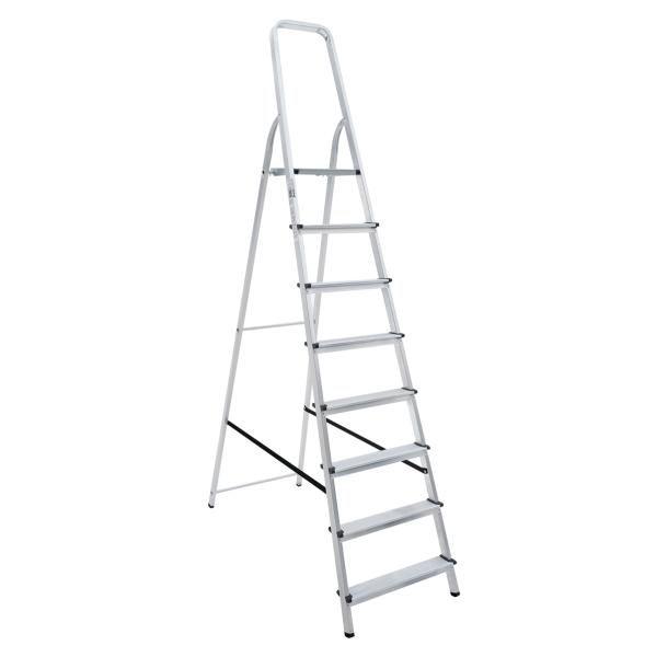 Лестница-стремянка Новая Высота NV1110, 8 ступеней, рабочая нагрузка 150 кг