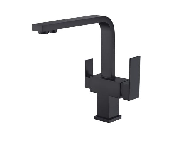 Смеситель для кухни Ahti Hamina под фильтр, чёрный