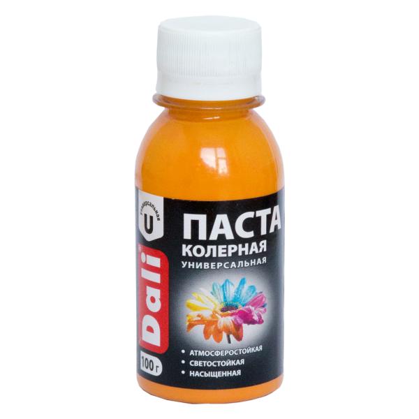 Паста колерная универсальная оранжевая 0,1кг DALI