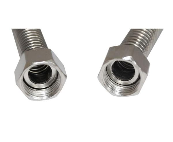 Подводка для газа сильфонная 1,5 м, 1/2" г/г, Турбо-Тех