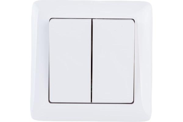 Выключатель 2-кл. скр. уст. 6А/250В бел. ХИТ (45734)