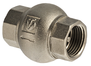 Обратный клапан 1" Valtec VT151 латунный золотник (8)