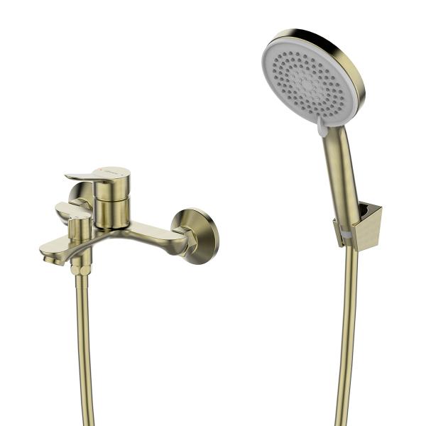 Смеситель для ванны Lemark Siberia LMF-7022B-BRG, золотой