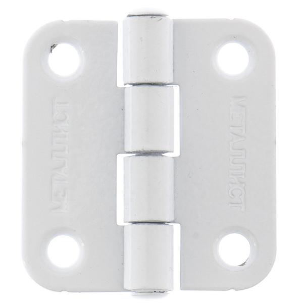 Петля накладная ПН5- 40, Металлист, полимер белый