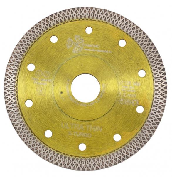 Диск алмазный по керамограниту 125x1,2x22,23 мм Ultra Thin X-Turbo турбо, TRIO-DIAMOND