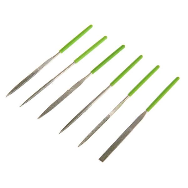 Набор надфилей алмазных, 140х50х3, 6шт (158317) (Сибртех)