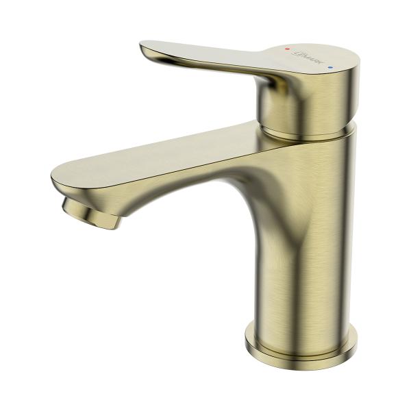 Смеситель для раковины Lemark Siberia LMF-7012B-BRG, золото