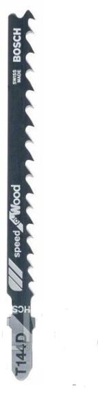 Пилки для лобзика Т144D по дереву, быстрый прямой рез, набор 2 шт, Bosch