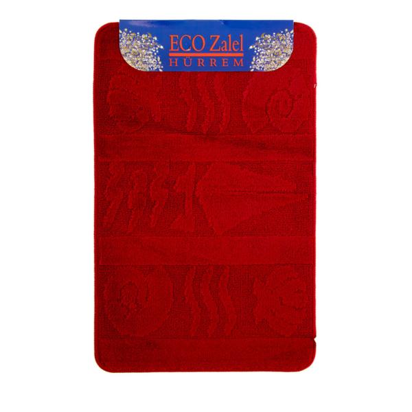 Коврик для ванной комнаты Zalel 85х55 см, бордовый