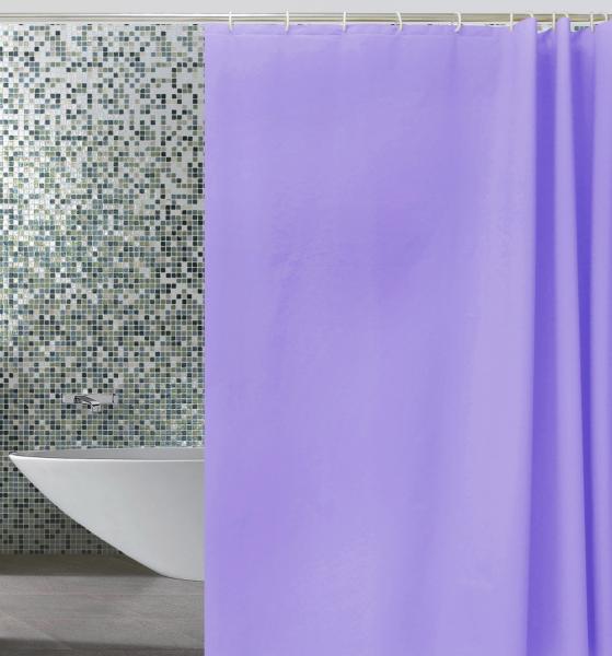 Штора для ванной комнаты Zalel YE 0025A 180x180 см Peva, фиолетовая
