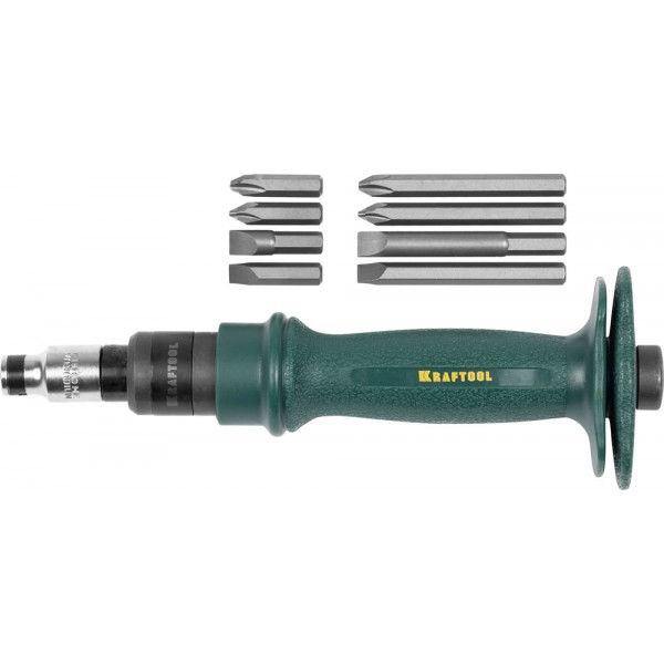 Отвертка ударно-поворотная, реверс, сменные биты,набор  (25550-Н10) (KRAFTOOL)
