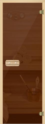 Дверь для сауны АКМА light extra БРОНЗА 8мм 1900х700мм арт.268