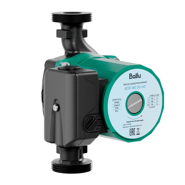 Насос циркуляционный Ballu BCR 25-60, 180 мм, с гайками